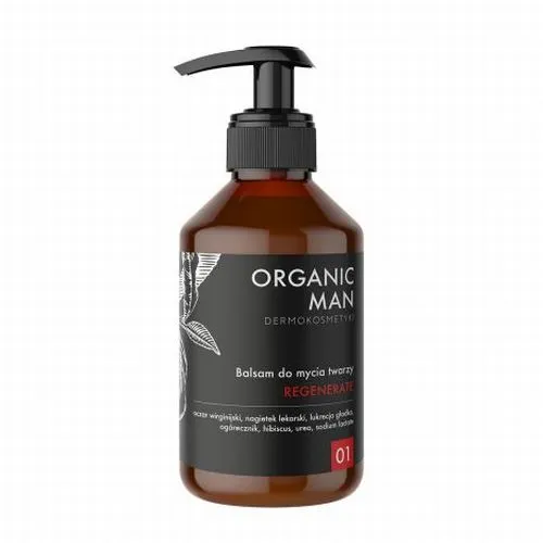 Organic Life Organic Man, Balsam do mycia twarzy regenerujący