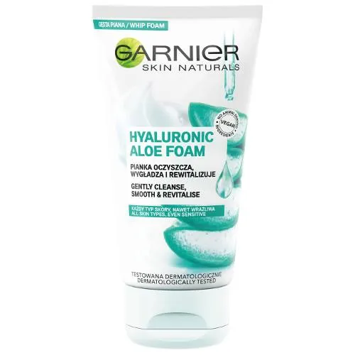 Garnier Skin Naturals, Hyaluronic Aloe Foam (Pianka oczyszczająca)