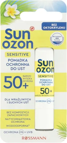 SunOzon Sensitive, Pomadka ochronna do ust SPF 50+