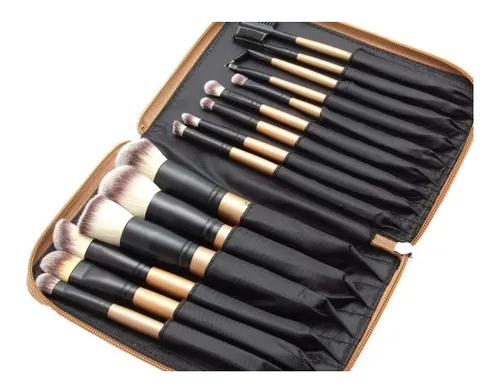 Sunshade Minerals Zestaw 15 profesjonalnych pędzli do makijażu