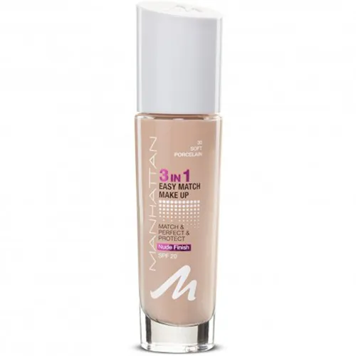 Manhattan Easy Match Make Up, 3 in 1 (nowa wersja) (Podkład do twarzy)