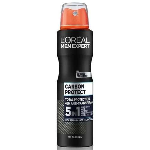 L'Oreal Paris Men Expert, Anti-Perspirant Carbon Protect 5 in 1 (Antyperspirant w sprayu)