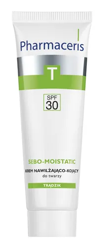 Pharmaceris T, Sebo - Moistatic, Krem nawilżająco - kojący do twarzy SPF 30 - 1