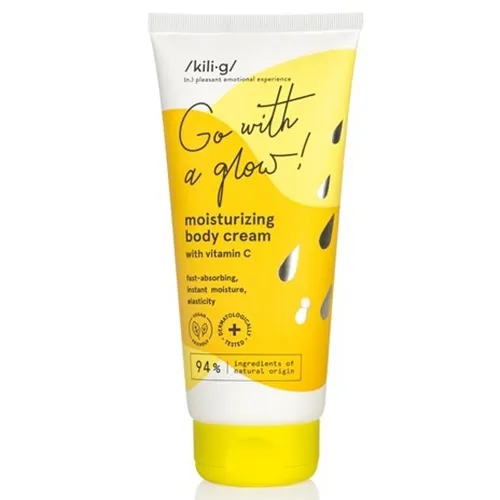 Kili·g Go With a Glow, Moisturizing Body Cream With Vitamin C (Nawilżający krem ​​do ciała z witaminą C)