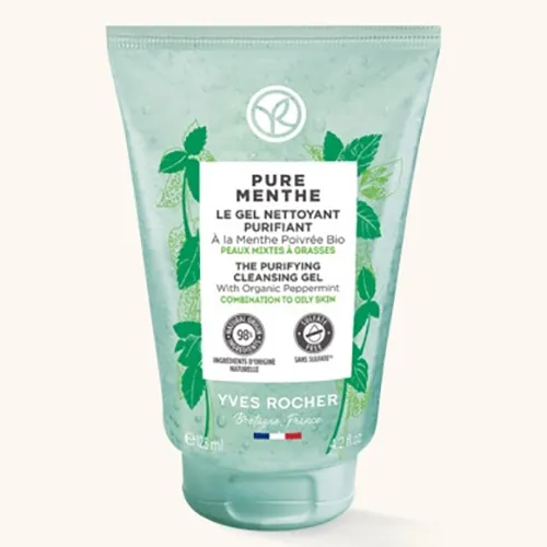 Yves Rocher Pure Menthe, Le Gel Nettoyant Purifiant (Żel oczyszczający do mycia twarzy)