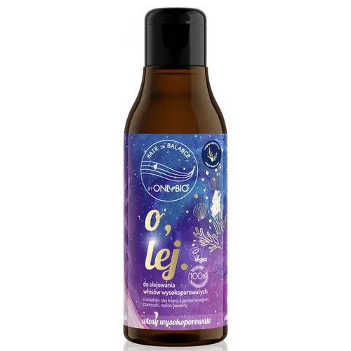 OnlyBio Hair Balance, Olej do olejowania włosów wysokoporowatych (różne zapachy) - 2