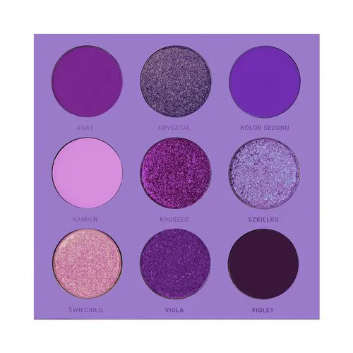 Glam Shop GlamBOX, Paleta cieni do oczu `Fiolety`