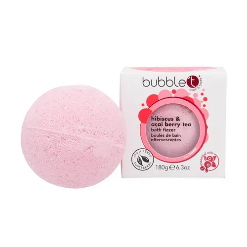 Bubble T Cosmetics Bath Fizzer `Hibiscus & Açai Berry Tea ` (Musująca kula do kąpieli)