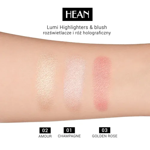Hean Lumi Blush (Holograficzny róż do policzków) - 3