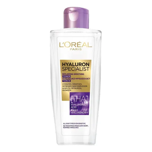 L'Oreal Paris Hyaluron Specialist, Replumping Smoothing Toner (Tonik wypełniająco-wygładzający do twarzy)