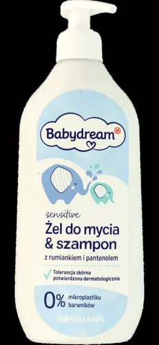 Babydream Sensitive, Żel do mycia i szampon z rumiankem i pantenolem - 1