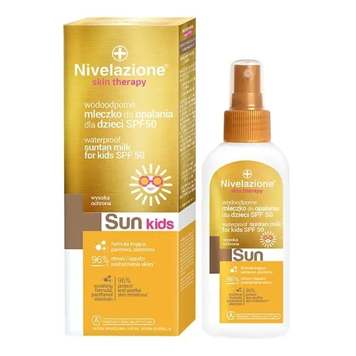 Nivelazione Skin Therapy Sun, Wodoodporne mleczko do opalania dla dzieci SPF 50 - 2