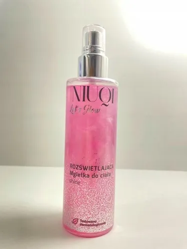 Niuqi Let's Glow, Rozświetlająca mgiełka do ciała  `Shine`
