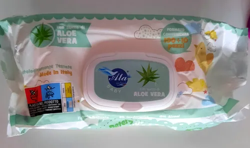 Ala Baby con Sucho Di Aloe Vera (Chusteczki nawilżane dla niemowląt aloesowe)
