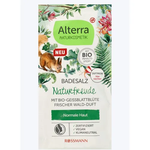 Alterra Badesalz Naturfreude (Sól do kąpieli `Radość z natury`)