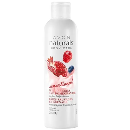 Avon Naturals, Wild Berries and Pomegranate, Yoghurt Body Cleanser (Jogurtowy żel do mycia ciała)