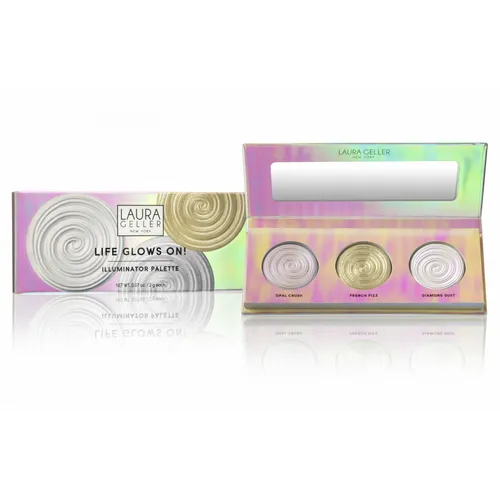 Laura Geller Life Glows On!, Illuminator Palette (Paleta rozświetlaczy) - 2