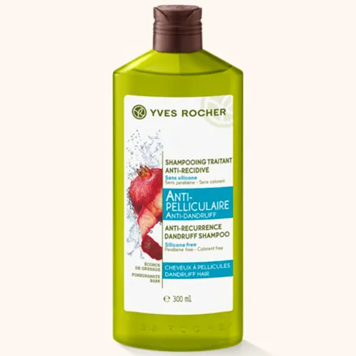 Yves Rocher Anti-Pelliculaire [Anti - Dandruff] Shampooing Traitant Anti-Recidive (Szampon przeciwłupieżowy z granatem)