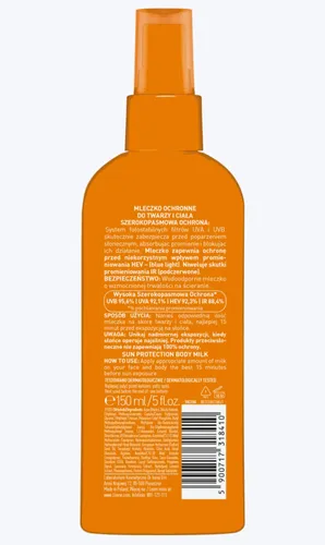 Lirene Dermoprogram Sporty, Mleczko ochronne do twarzy i ciała SPF 50 - 2