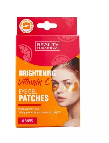 Beauty Formulas Brightening Vitamin C, Eye Gel Patches (Rozjaśniające płatki pod oczy z witaminą C i kwasem hialuronowym)