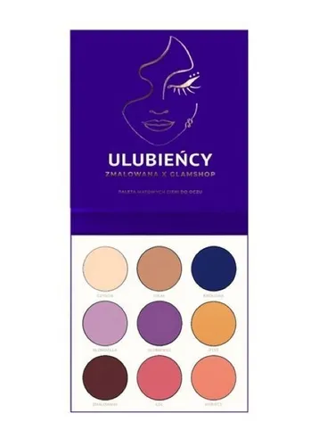 Glam Shop Zmalowana x Glamshop, Paleta matowych cieni do oczu `Ulubieńcy` - 2
