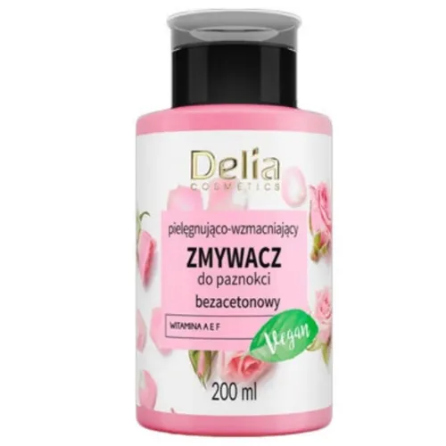 Delia Pielęgnująco-wzmacniający zmywacz do paznokci bezacetonowy
