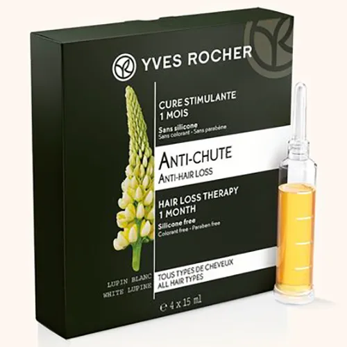 Yves Rocher Anti-Chute - Cure Stimulante (Kuracja przeciw wypadaniu włosów z białym łubinem bio) - 2