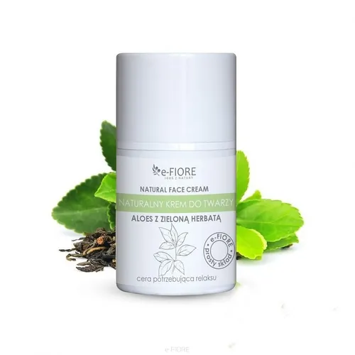 e-Fiore Naturalny krem do twarzy `Aloes z zieloną herbatą`