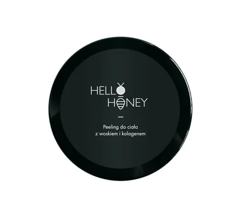 Lullalove Hello Honey, Peeling solny do ciała z woskiem i kolagenem