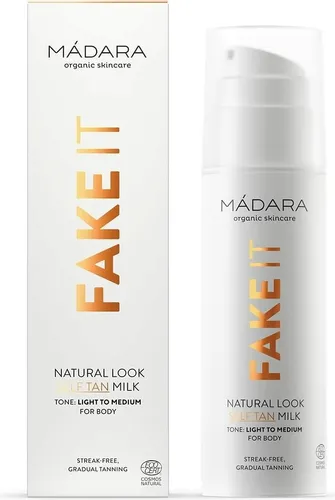 Madara Organic Skincare Fake It, Self Tan Milk (Samoopalające mleczko do ciała)