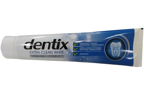 Dentix Extra Clean White Wybielanie + Complex 7, Pasta do zębów (nowa wersja)