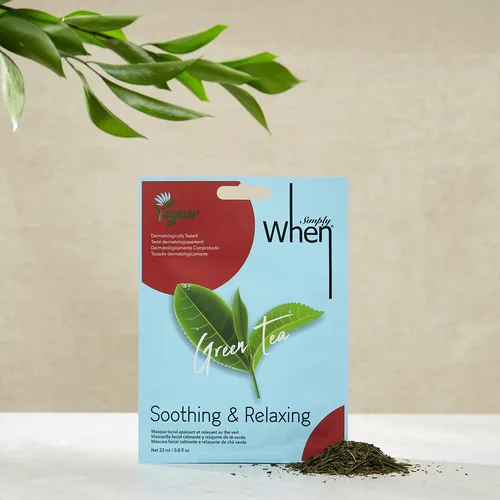 When Simply Vegan Green Tea Mask (Kojąca maska) - 4