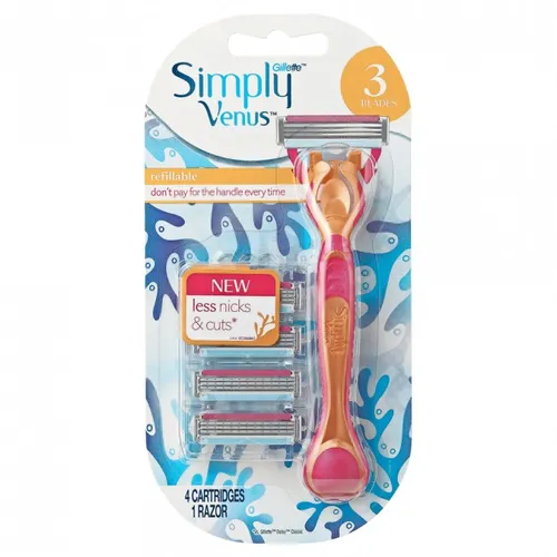 Gillette Simply Venus 3 (Maszynka systemowa do golenia dla kobiet)