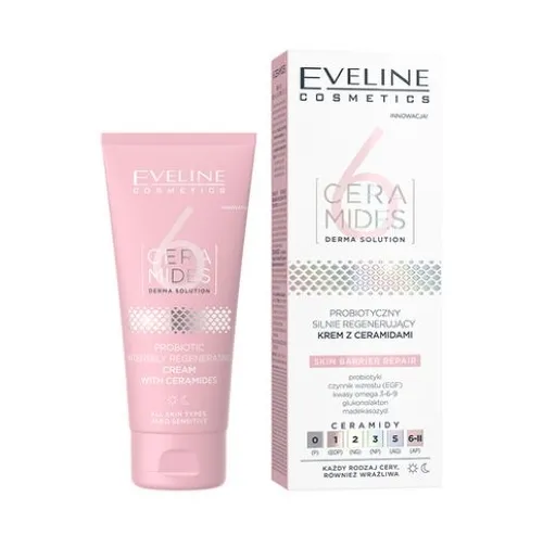 Eveline Cosmetics 6 Ceramides, Probiotyczny silnie regenerujący krem z ceramidami