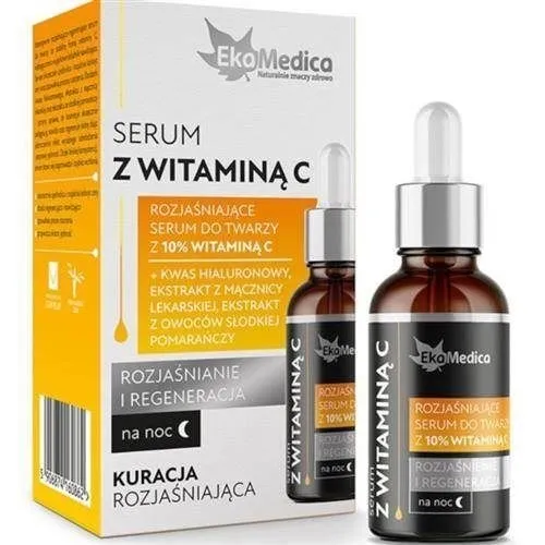 EkaMedica Rozjaśniające serum do twarzy z witaminą C na noc