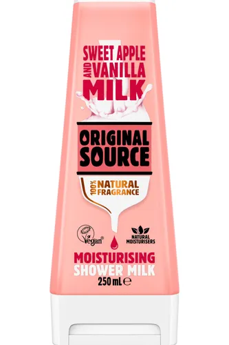 Original Source Sweet Apple & Vanilla Milk, Moisturizing Shower Milk (Żel pod prysznic 'Słodkie jabłko i mleczko waniliowe')