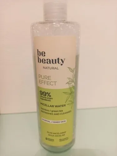 bebeauty Natural, Pure Effect Micellar Water (Odświeżający płyn micelarny do cery mieszanej i normalnej)