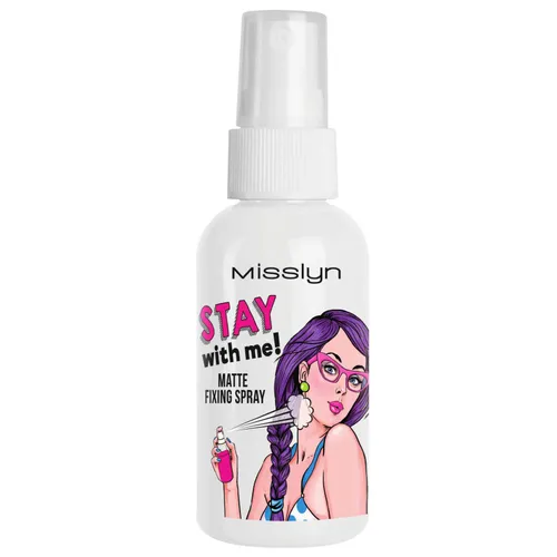 Misslyn Stay with me, Matte Fixing Spray (Spray utrwalający makijaż)