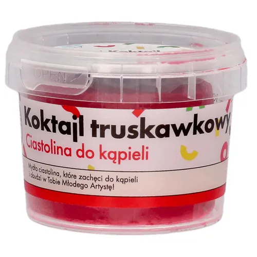 Manufaktura Piękna Ciastolina do kąpieli`‘Koktajl truskawkowy`
