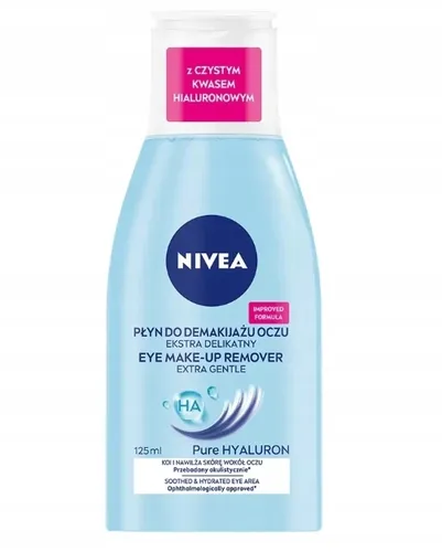 Nivea Pure Hyaluron, Płyn do demakijażu oczu ekstra delikatny