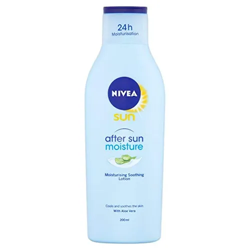 Nivea Sun, After Sun Moisture, Moisturising Sooting Lotion with Aloe Vera (Nawilżający balsam po opalaniu z aloesem)