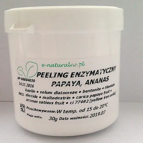 E-naturalne.pl Peeling enzymatyczny `Papaya, ananas` - 1