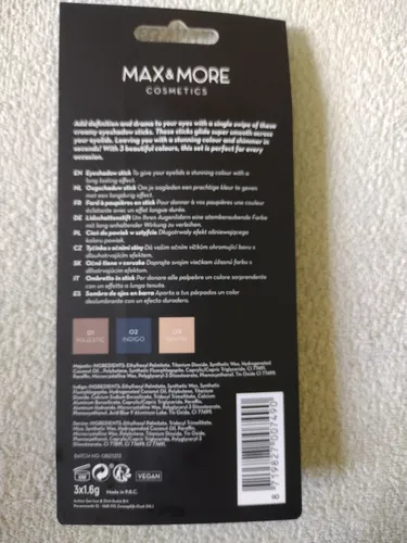 Max & More Eyeshadow Stick Long Lasting Set (Cienie w sztyfcie) - 2