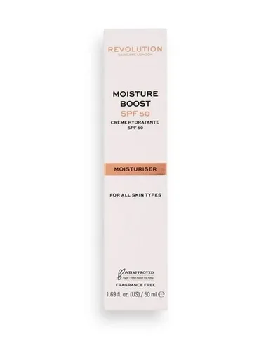 Revolution Skincare Moisture Boost SPF50 (Daily Defender Lightweight Moisturiser) (Nawilżający krem ochronny)