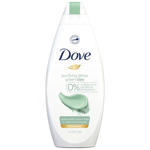 Dove Purifying Detox, Green Clay Shower Gel (Oczyszczający żel pod prysznic `Zielona glinka`)