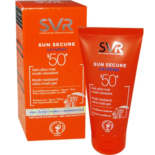 SVR Sun Secure, Gel Ultra Mat Multi-Resistant SPF 50+ (Wodoodporny szybko wchłaniający się żel-krem) - 2