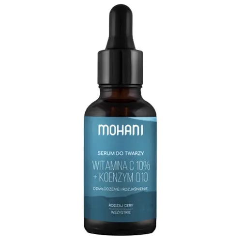 Mohani Odmładzająco-rozjaśniające serum do twarzy z witaminą C 10% i koenzymem Q10