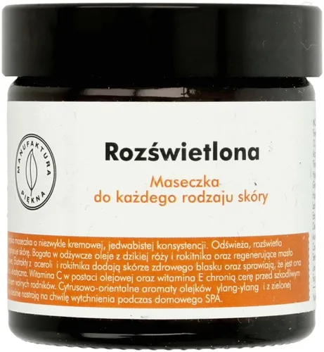 Manufaktura Piękna Maseczka do każdego rodzaju skóry `Rozświetlona`