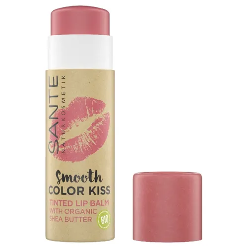 Sante Naturkosmetik Smooth Color Kiss, Tinted Lip Balm (Balsam do ust) - 1