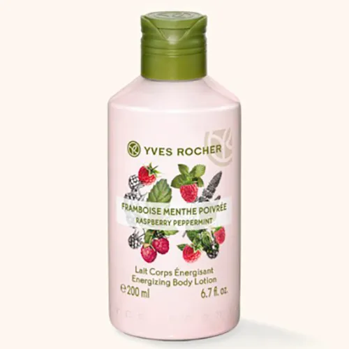 Yves Rocher Les Plaisirs Nature, Lait Corps Energisant Framboise Menthe Poivree (Energizujące mleczko do ciała `Malina i mięta pieprzowa`) - 1
